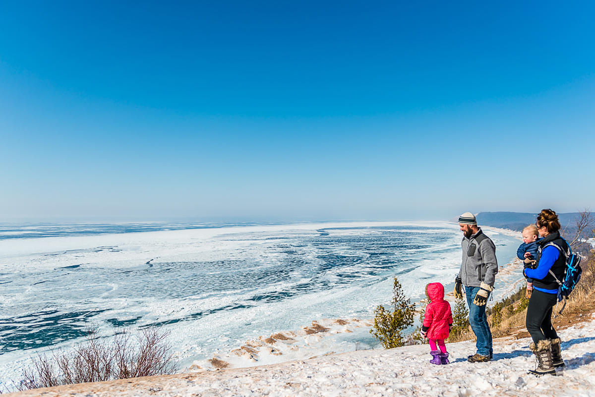 Family Hike at the Sleeping Bear Dunes