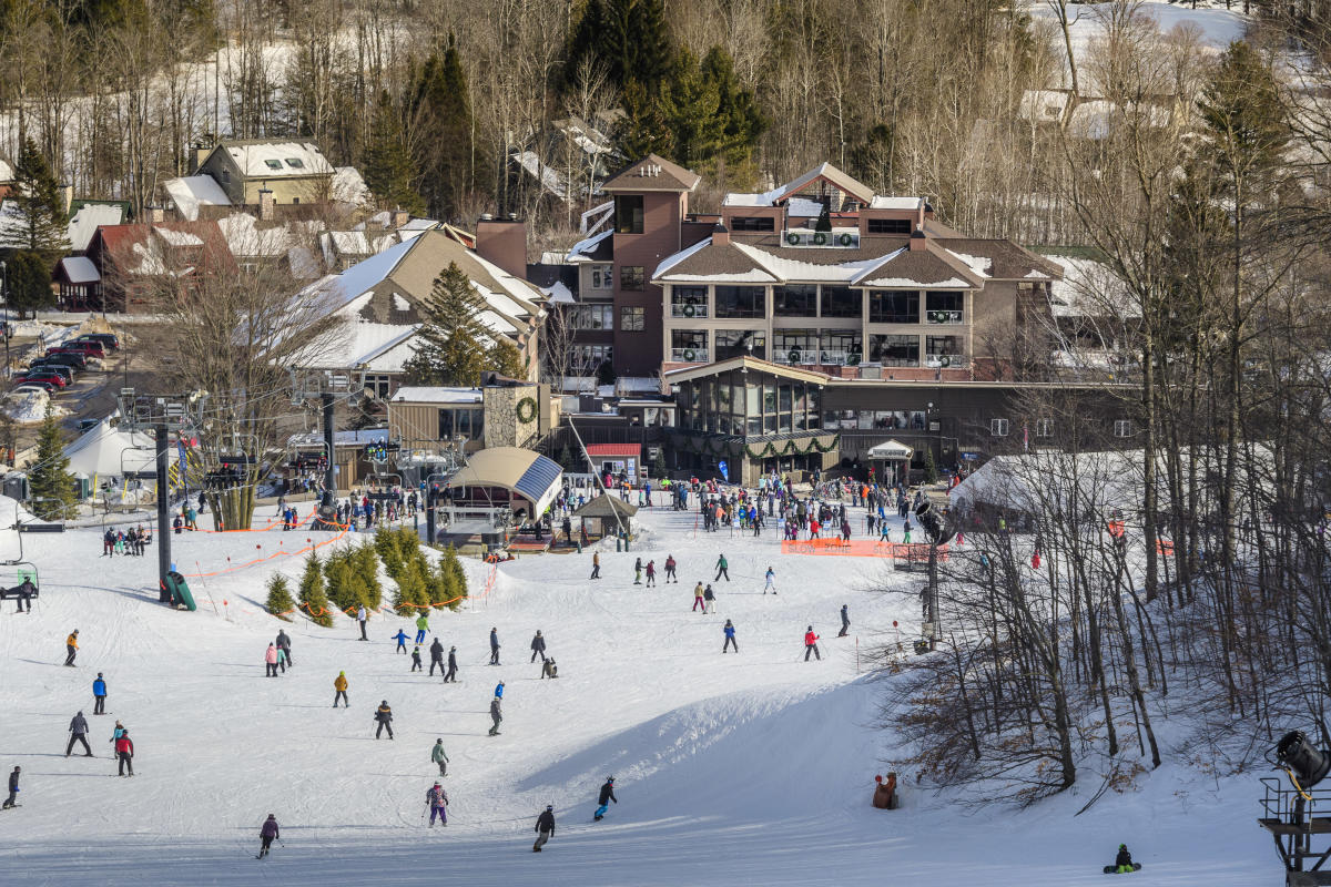 Crystal Mountain Resort From Top of Ski Hill