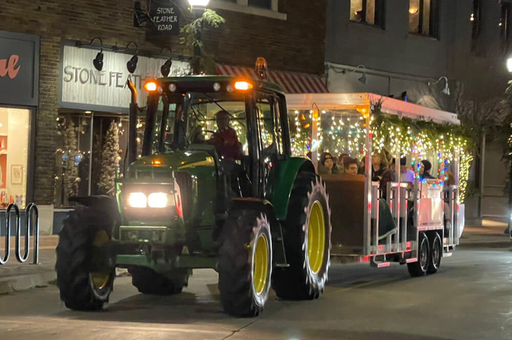 Holiday Hoopla in the Cedar Falls Downtown District - don't forget to visit Santa! 